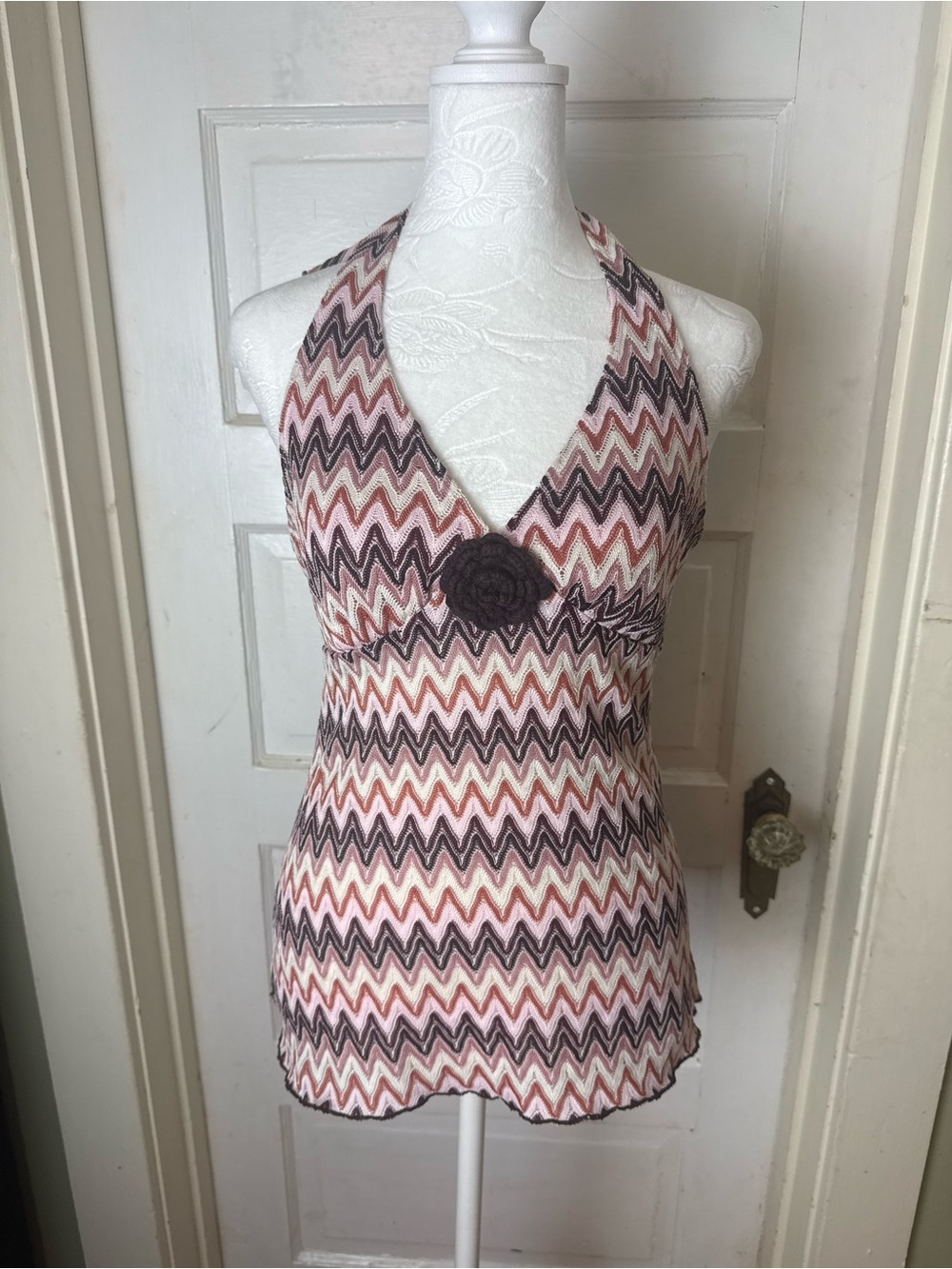 Y2K HeartSoul Knit Halter Top